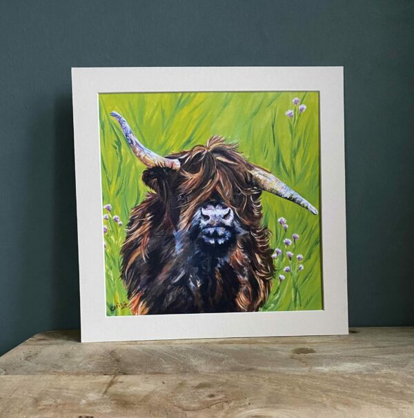 Highland Cow Art Print “Wildchild” - Image 3