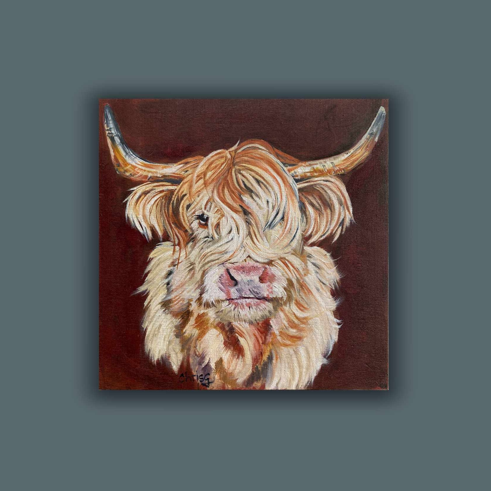 Unmounted print of highland cow Rosie