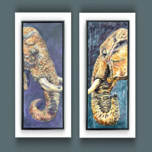 Elephant Art - Denim and Indigo