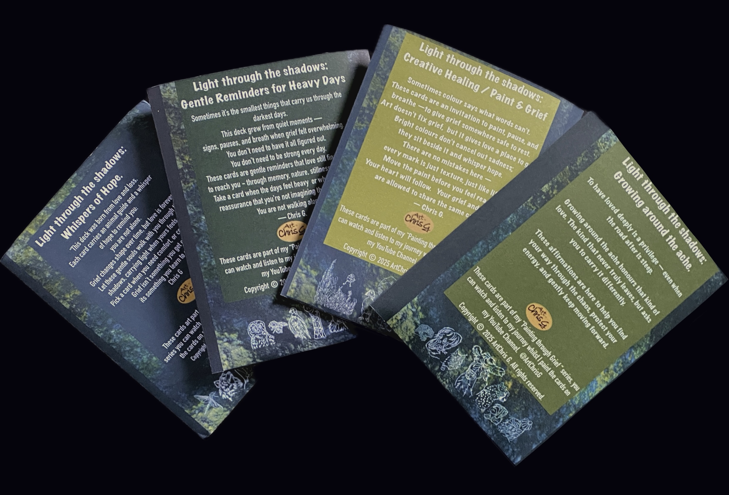 Affirmation cards for Grief, Hope & Heart Connection.