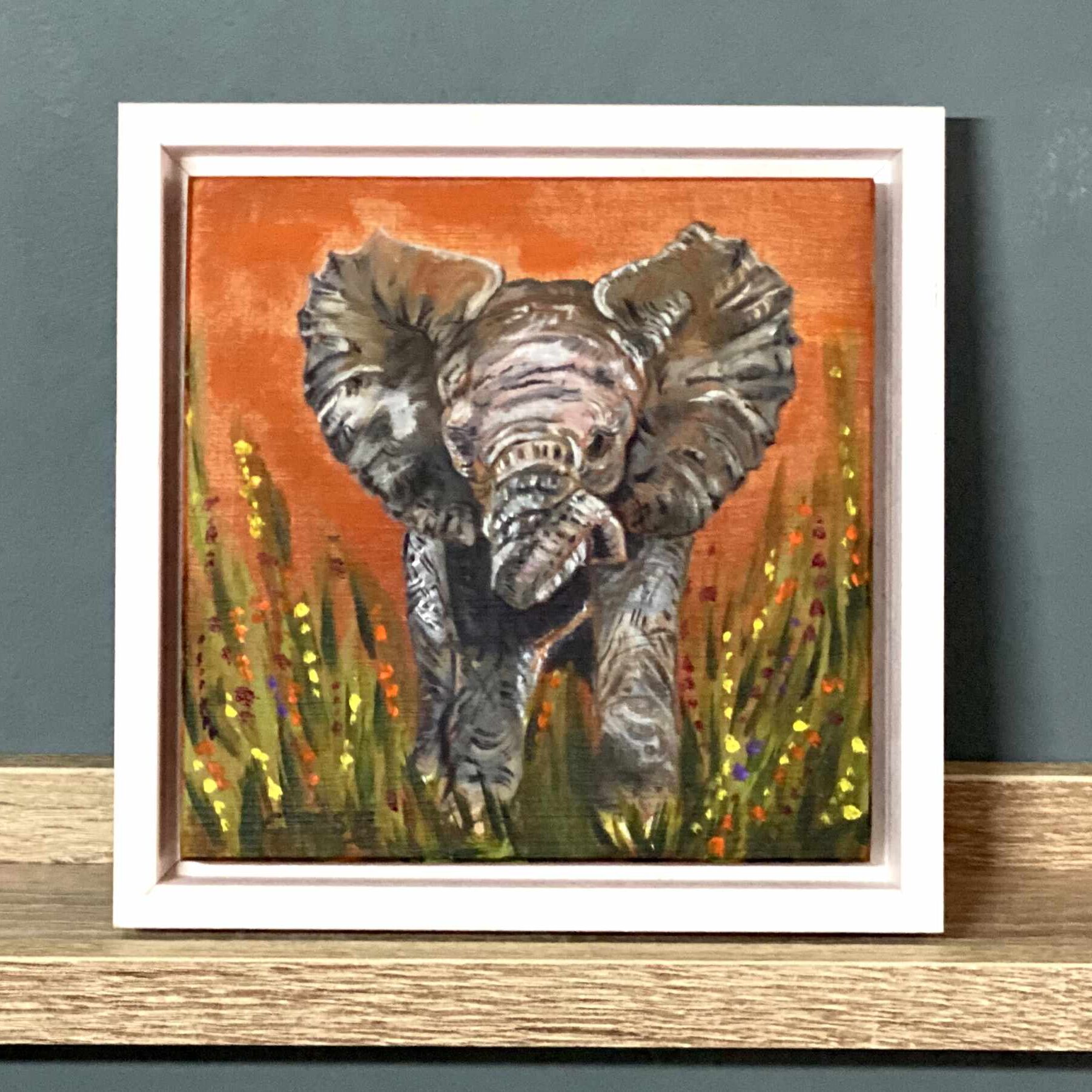 Original artwork of elephant Eleanor